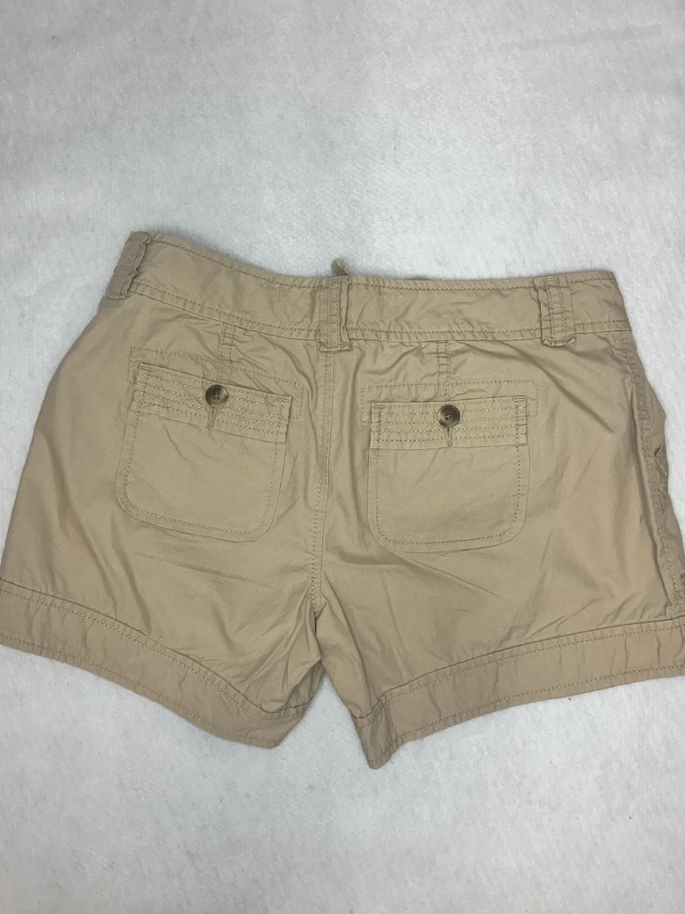 Old Navy Khaki Utility Cargo Shorts Women's size 0. 100% cotton